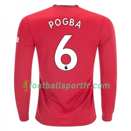 Tenue Manchester United Paul Pogba 6 Domicile 2019-2020 Maillot de Foot ML